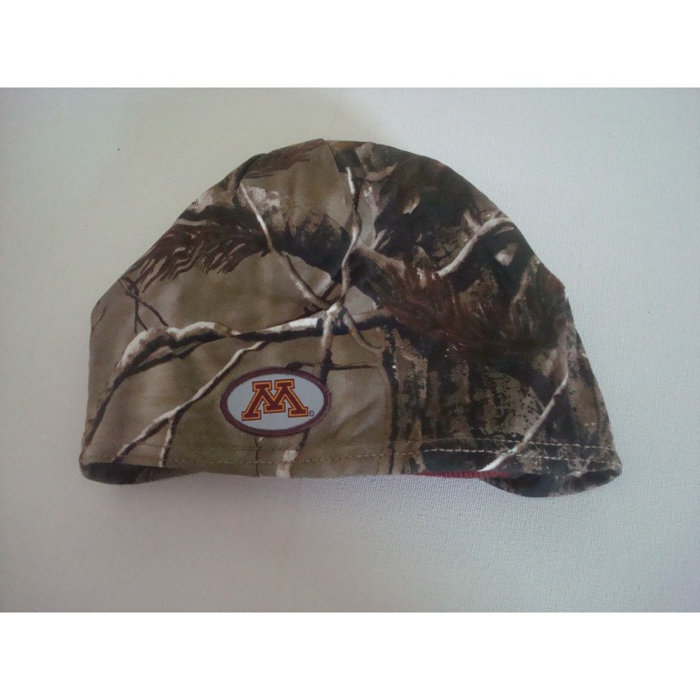 MINNESOTA GOPHERS CAMO beanie knit toboggan  DEADSTOCK  HAT‎ CAP VINTAGE T5